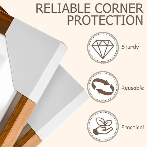 120 حزمة من واقيات الزوايا من الورق المقوى القابلة للتعديل، واقيات زوايا إطار الصورة للشحن تناسب إطارات مقاس 1 بوصة و1.5 بوصة و2.1 بوصة، وزاوية التعبئة من الورق المقوى، وزوايا الشحن من الورق المقوى in Kuwait