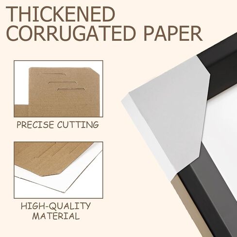 120 حزمة من واقيات الزوايا من الورق المقوى القابلة للتعديل، واقيات زوايا إطار الصورة للشحن تناسب إطارات مقاس 1 بوصة و1.5 بوصة و2.1 بوصة، وزاوية التعبئة من الورق المقوى، وزوايا الشحن من الورق المقوى in Kuwait