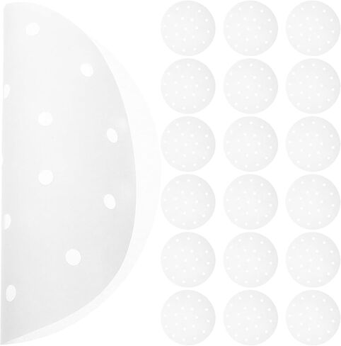 500pcs 6.5-inch Steamer Liners round Steaming Basket Paper Sheets Air Fryer Cooking Liners for Healthy Kitchen Baking and Steaming in Kuwait