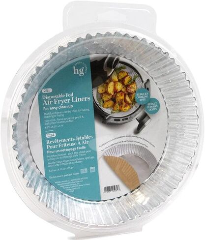 Lakeside Disposable Air Fryer Liners - 24 Pack - Round or Square in Kuwait