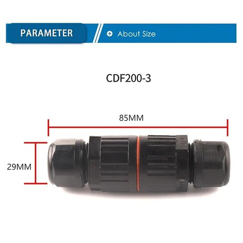 Electrical IP68 Waterproof Joint Wire Quick Connector 2/3 Pin LED Light Wiring Outdoor Rainproof Terminal(CDF-200-2P) in Saudi Arabia