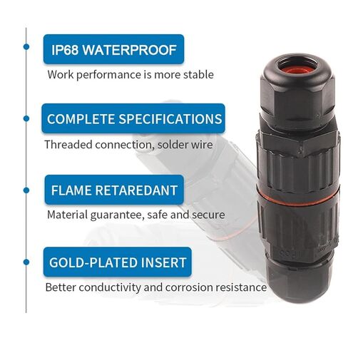 Electrical IP68 Waterproof Joint Wire Quick Connector 2/3 Pin LED Light Wiring Outdoor Rainproof Terminal(CDF-200-2P) in Saudi Arabia