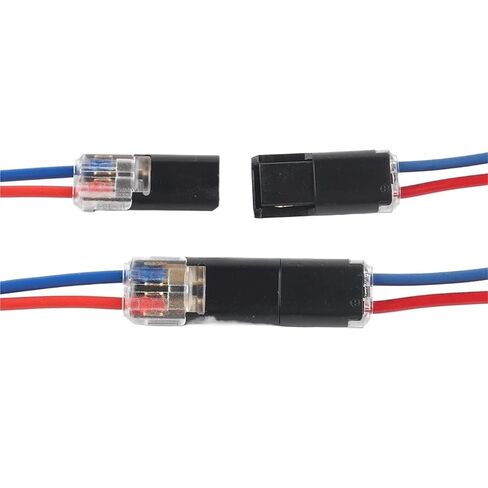 10 قطعة 2 دبوس طريقة موصل كهربائي مقاوم للماء سلك السيارة كابل السيارات شريط كهربائي اتصال المحطة in Kuwait