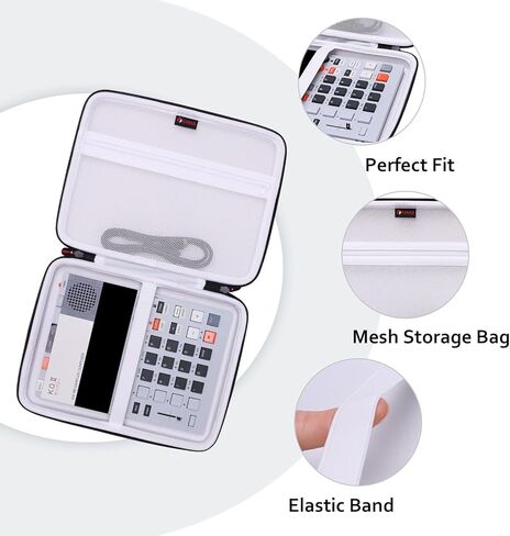 XANAD Hard Case Compatible with Teenage Engineering EP–133 K.O. II/EP-1320 Medieval Sampler(Black + White)- Inside: 10.6"x7.9"x1.8" in Saudi Arabia