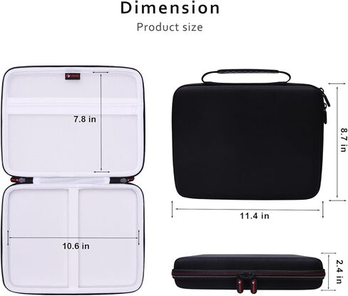 XANAD Hard Case Compatible with Teenage Engineering EP–133 K.O. II/EP-1320 Medieval Sampler(Black + White)- Inside: 10.6"x7.9"x1.8" in Saudi Arabia