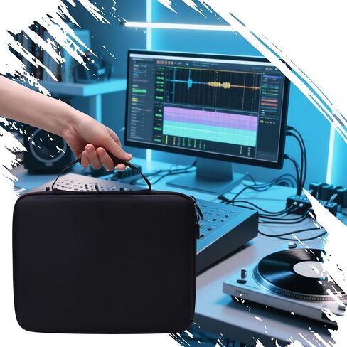 XANAD Hard Case Compatible with Teenage Engineering EP–133 K.O. II/EP-1320 Medieval Sampler(Black + White)- Inside: 10.6"x7.9"x1.8" in Saudi Arabia