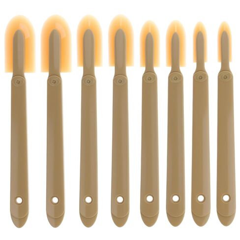 QWORK 8 Pcs Caulking Tool Kit, Flexible Silicone Caulk Smoother & Finishing Spatula Set, Assorted Sizes for Corners, Seams & Joints, Non-Scratch Caulk Finisher in Saudi Arabia