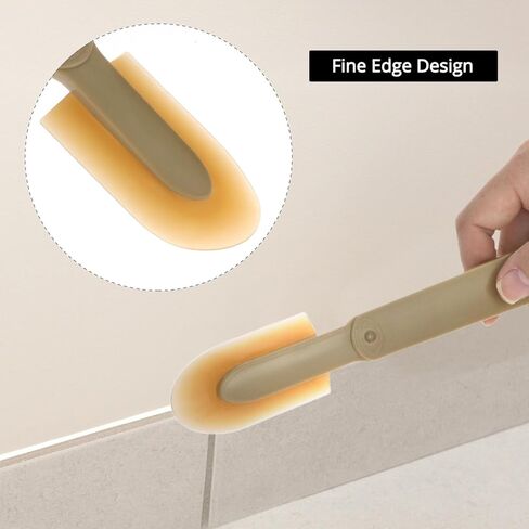 QWORK 8 Pcs Caulking Tool Kit, Flexible Silicone Caulk Smoother & Finishing Spatula Set, Assorted Sizes for Corners, Seams & Joints, Non-Scratch Caulk Finisher in Saudi Arabia