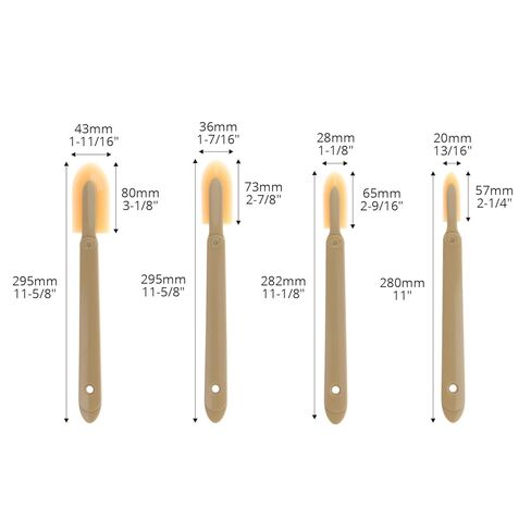 QWORK 8 Pcs Caulking Tool Kit, Flexible Silicone Caulk Smoother & Finishing Spatula Set, Assorted Sizes for Corners, Seams & Joints, Non-Scratch Caulk Finisher in Saudi Arabia
