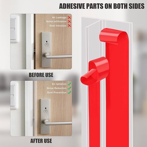 TAROSE 20Ft T-Shaped Door Draft Stopper, Silicone Weather Stripping Seal Tape for Doors and Windows in Kuwait