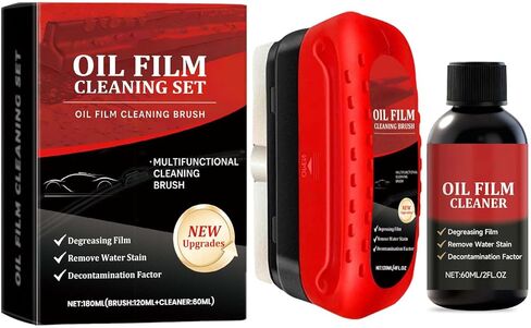 Oil Film Cleaning Kit for Car Windshield, Windows, Side Mirrors, Daily Convenient Cleaning, Easy Application in Saudi Arabia