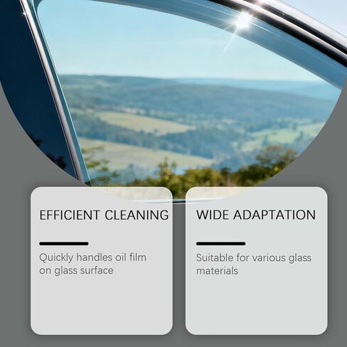 Oil Film Cleaning Kit for Car Windshield, Windows, Side Mirrors, Daily Convenient Cleaning, Easy Application in Saudi Arabia