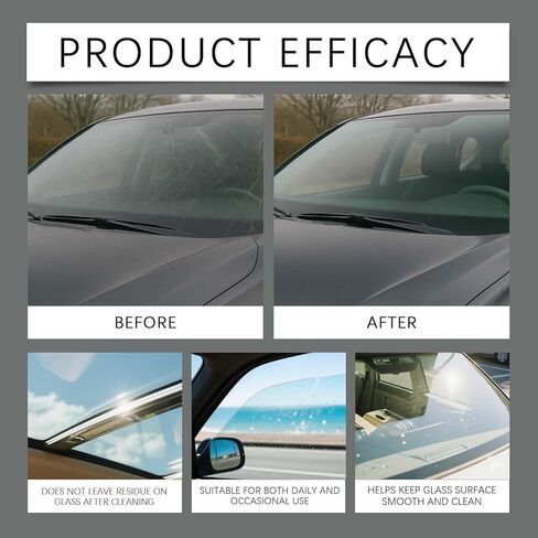 Oil Film Cleaning Kit for Car Windshield, Windows, Side Mirrors, Daily Convenient Cleaning, Easy Application in Saudi Arabia