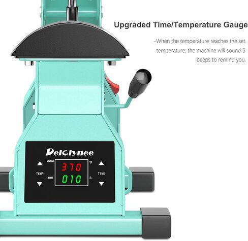 آلة الضغط الحرارية للقبعة على الأغطية مع بلاتين قابلة للتبديل 2pcs (6.7 "× 3.8" ، 6.7 "x2.5") ، اضغط على حرارة الغطاء للقرعة المغطاة بنقل الحرارة لعملية التربية. in Kuwait