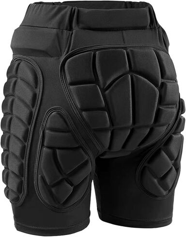 Protective Padded Shorts for Ice Skating, Snowboarding and Skiing, 3D Hip Protection Pads Crash Butt Pads for Tailbone & Butt in Kuwait