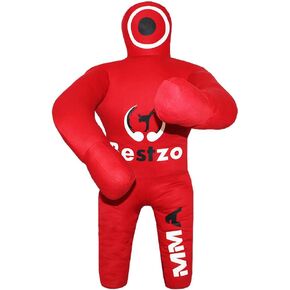 دمية Bestzo Kids MMA Grappling Dummy - حقيبة تدريب غير مملوءة من القماش للمصارعة وBJJ للجودو والكاراتيه والدفاع عن النفس (48 بوصة) in Kuwait