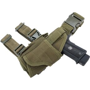 Evike Airsoft - Matrix Tornado Universal Tactical Thigh/Drop Leg Holster (Color: OD Green/Left) in Kuwait