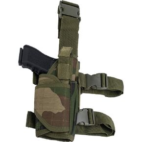 Evike Airsoft - Matrix Tornado Universal Tactical Thigh/Drop Leg Holster (Color: Woodland/Right) in Kuwait