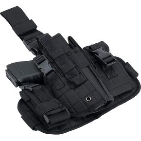 Evike Airsoft - Matrix Drop Leg MOLLE Platform w/Holster and Pouch Set (Color: Black) in Kuwait