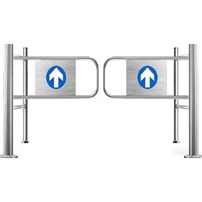 بوابة التأرجح التلقائية ذات المدخل الواسع من الفولاذ المقاوم للصدأ، باب يدوي، بوابة تأرجح يدوية 90 درجة مع آلية الإغلاق الذاتي - بوابة مشاة متينة مثبتة بعد التثبيت للسوبر ماركت والمستودع in Kuwait