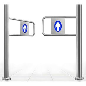 بوابة تأرجح أوتوماتيكية واسعة من الفولاذ المقاوم للصدأ، باب يدوي، بوابة تأرجح أوتوماتيكية لمحلات السوبر ماركت - باب ذاتي الإغلاق في اتجاه واحد، مدخل يدوي مفتوح بزاوية 90 درجة، صناعة متينة in Kuwait