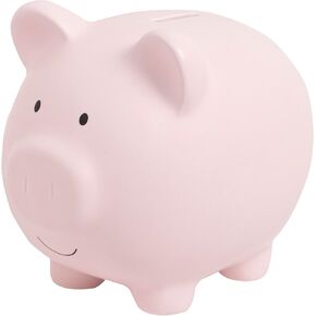 Kate & Milo Mini Floral Piggy Bank, Ceramic Money Bank for Kids, Ideal Newborn Keepsake, Toddler Gift, Cute Baby Girl Nursery Decor, Flower Design in Kuwait