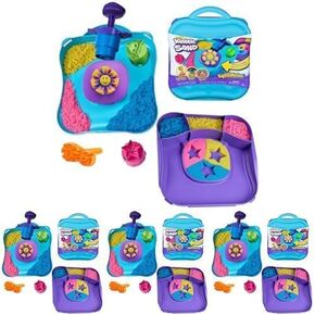 Kinetic Sand, Ultimate Sandisfying Set with 2lbs Play Sand (Pink, Yellow & Teal), 10 Tools & Molds, Sensory Toys for Kids Ages 7 and up in Kuwait