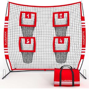 6x6 FT Kids Football Throwing Net,Improves Accuracy and Power, Quarterback Training Equipment Featured with Stable Base & Non-Slip Bow Legs by Thick Rubber Cover,Most Suitable for Kids and Teenager in Saudi Arabia