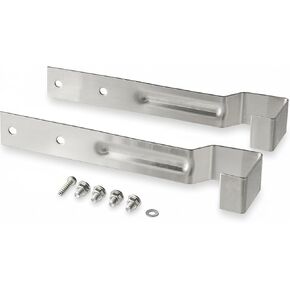 2 حزمة من شماعات السكك الحديدية السريعة المصنوعة من الفولاذ المقاوم للصدأ / أشرطة التثبيت - أشرطة تثبيت عالمية لرفوف حامل زجاجات المشروبات الكحولية، وصناديق الثلج ومعدات البار (2) in Kuwait