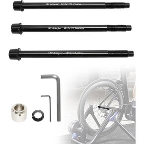 12x142 Thru Axle Adapter Kit Compatible with Wahoo KICKR SNAP Bike Trainer,Thru-Axle Rear Fork Adapter Made of High-Hardness Aluminum Alloy, Perfectly Matching 12x142mm Bicycle Trainers in Kuwait