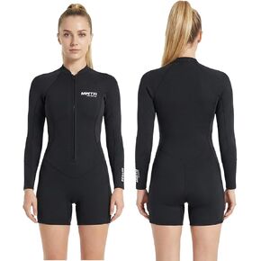 MWTA 2.0 مم بدلة غطس نسائية من النيوبرين بسحاب أمامي وأكمام طويلة وقصيرة الساق بدلة الربيع للحماية من الأشعة فوق البنفسجية وركوب الأمواج والغطس والتجديف وما إلى ذلك الأنشطة المائية in Kuwait
