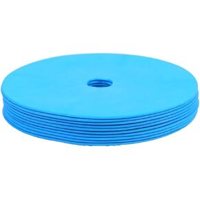 10Pcs Soccer Flat Cones Marker Disc with Holes Landmark Pad Football Basketball Training Aids Sports Equipment in Kuwait
