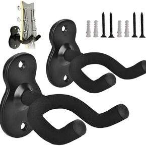 Guitar Wall Mount 2 Pack Guitar Hangers Guitar Holder Hook Stand Wall Fits All Size Guitars in Saudi Arabia