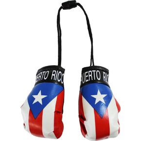 Puerto Rico - Novelty Mini Boxing Gloves with Black Snap Connection in Kuwait