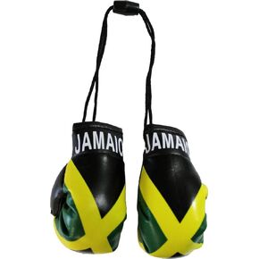 Jamaica - Novelty Mini Boxing Gloves with Black Snap Connection in Kuwait