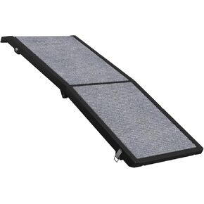 Dog Ramp for Car, Folding Car Ramps for Small to Large Size Dogs, Portable Pets Ramp with Non-Slip Rug Surface, 51" Long & 19.7" Wide HDPE Dog Steps for Car, SUV, Truck in Saudi Arabia