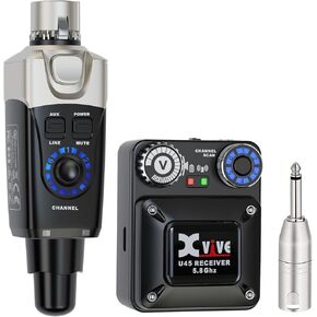 Xvive U45 Wireless in-Ear Monitor System with 5.8GHz Transmitter and Receiver (Black) in Kuwait