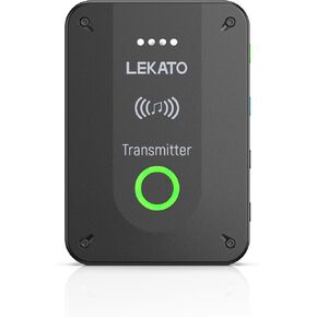 LEKATO Wireless in Ear Monitor System MS-02 Transmitter, Upgraded 2.4G Stereo IEM System Low Latency, Auto-Pairing,One to More, in-Ear Monitoring for Church,Band,Singer,Stage (Only Transmitter) in Kuwait