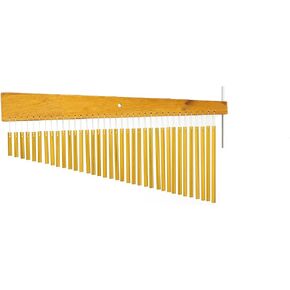 36-Bar Aluminum Chimes Percussion Instrument for Drum Set, Wooden Frame Wind Chime Bar for Stage, Studio & Classroom — Musical Percussion Chime for Drummers in Kuwait