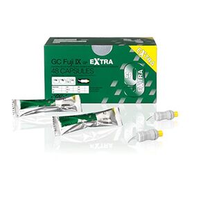 GC America 425045 Fuji IX Packable Glass Ionomer Restorative Extra Capsules, B1 (Pack of 48) in Kuwait