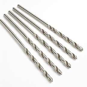 Extra Long HSS Drill Bits Set, 5-Piece Metric 200mm Deep Hole Twist Drill Bits with 135° Split Point, High-Speed Steel Jobber-Length Drill Bit Set for Metal, Stainless Steel, Wood, and Plastic in Kuwait