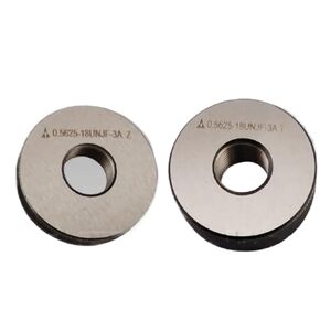 1SET(1*GO+1*NOGO) Accuracy 3A American Fine Tooth Aviation Thread Ring Gauge UNJF UNJC 6-32 8-32 3/4 5/16 10-24 3/8 9/16 7/16(1-8 UNJC-3A) in Saudi Arabia