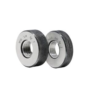 1SET(1*GO+1*NOGO) 6g M4-M17LH Left Hand Non-Standard Metric Thread Ring Gauge Measure Tool M4M5M6M7M8M9M10M12M13M14M15M16M17 LH(M16-6g T Z,X 1.25 LH) in Kuwait