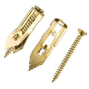 65 Set Drywall Self Drilling Anchors with Screws, Heavy Duty Wall Fasteners for Hanging for Brick, Stucco, Wood, No Drill Needed,0.47"x1.57" in Saudi Arabia