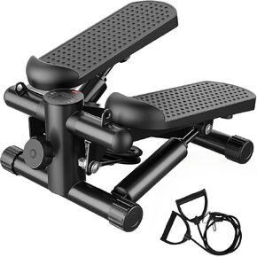 NEWBULIG Mini Stepper للتمرين في المنزل، جهاز خطوة للدرج للياقة البدنية في الأماكن المغلقة، جهاز محمول لصالة الألعاب الرياضية المنزلية لتمرين الجسم بالكامل بسعة وزن 300 رطل in Kuwait