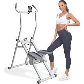 Stair Stepper, Vertical Climber for Home Gym, Compact Folding Full-Body Cardio Machine with Extended Step Range, Adjustable Handlebar & Pedals, Suitable for Women & Men in Kuwait