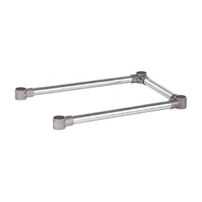 DuraSteel Open Base Work Table Bracing - 24 x 18 Inch Table Stabilizing Leg Cross Braces - Fits Commercial Food Prep Stainless Steel or Maple Wood Worktable in Kuwait