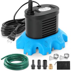 مضخة غطاء حمام السباحة، مضخات غطاء حمام السباحة 850 جيجا في الساعة فوق الأرض مع 4 محولات خرطوم، خرطوم تصريف 23 قدمًا، سلك طاقة 25 قدمًا، مضخة مياه لتصريف أغطية حمام السباحة، والبرك (أزرق داكن) in Kuwait