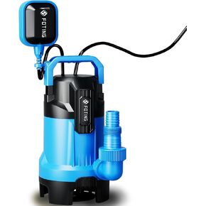 مضخة مستنقع FOTING 3/4HP، مضخة مياه غاطسة عالية التدفق نظيفة وقذرة 4300GPH مع مفتاح تعويم، مضخة فائدة كهربائية محمولة بالحرارة لتصريف حوض السباحة وحوض الاستحمام الساخن والحديقة في الطابق السفلي in Kuwait