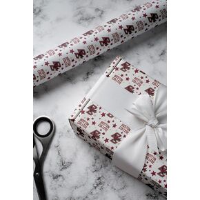 ONDEMAND FAN NCAA Wrapping Paper with Spirit Starscape design (Boston College Eagles,Wrapping Paper 30" x12') in Kuwait